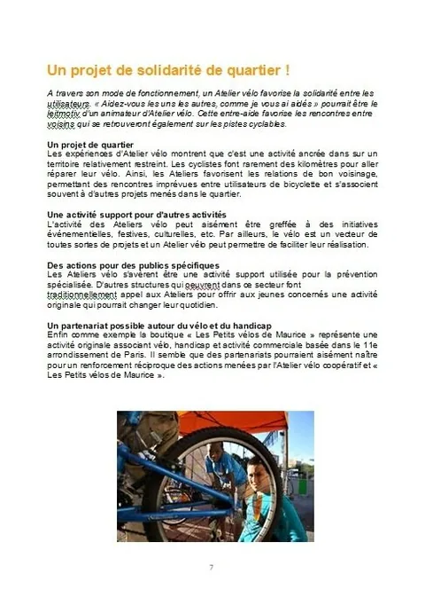 Atelier vélo 7