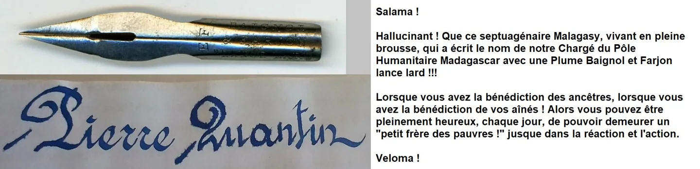 Plume Baignol et Farjon lance lard