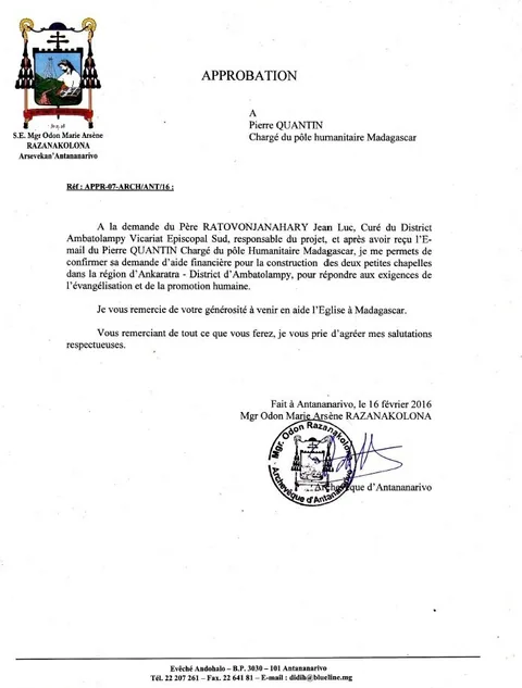 LETTRE DE MONSEIGNEUR